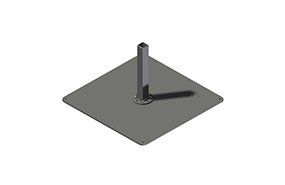 Sonnenschirm Modell P6 DUO oder QUATTRO von Prostor – Bodenplatte