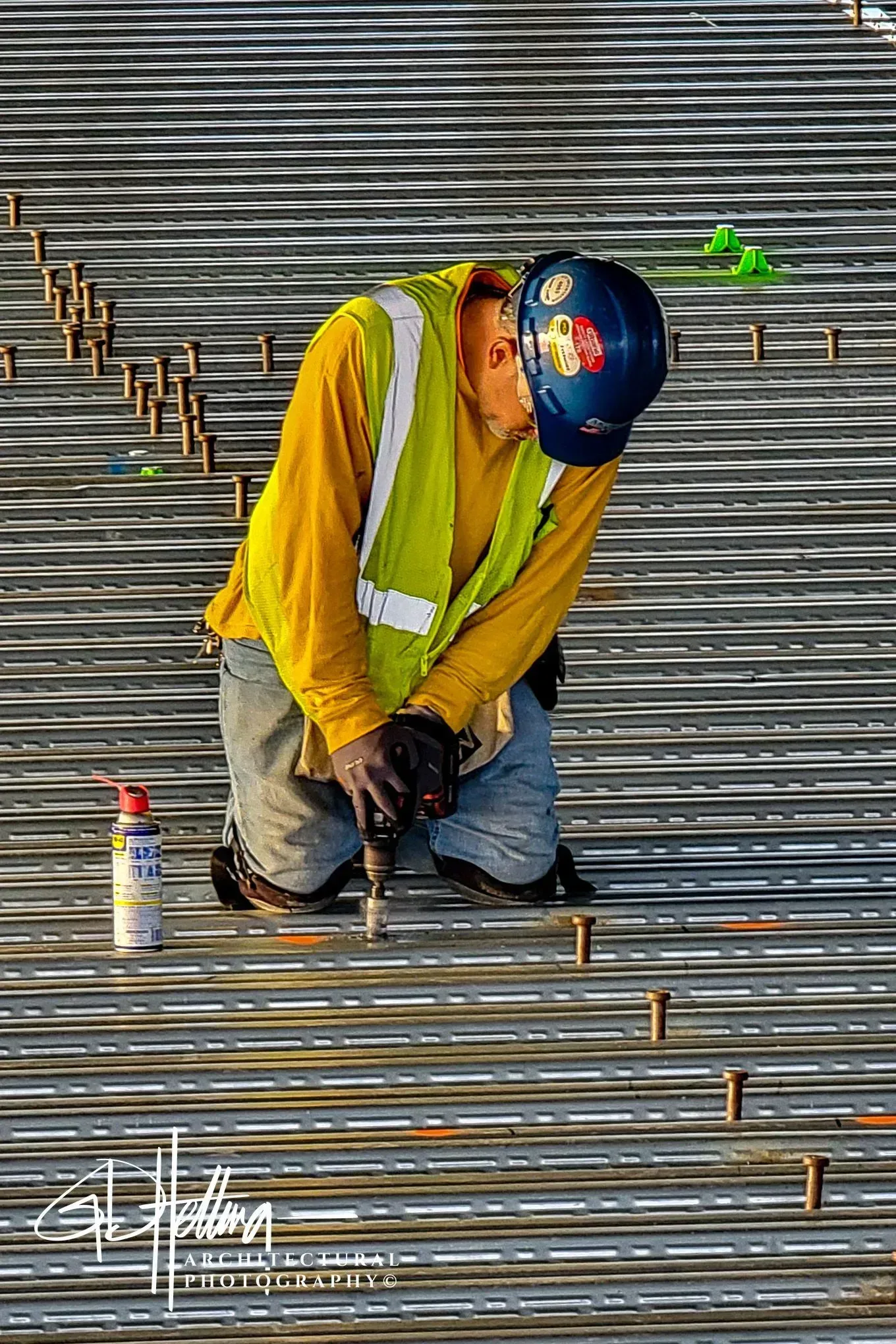 Construction work in extreme Florida summer heat showing active job site labor in Ponte Vedra Florida
