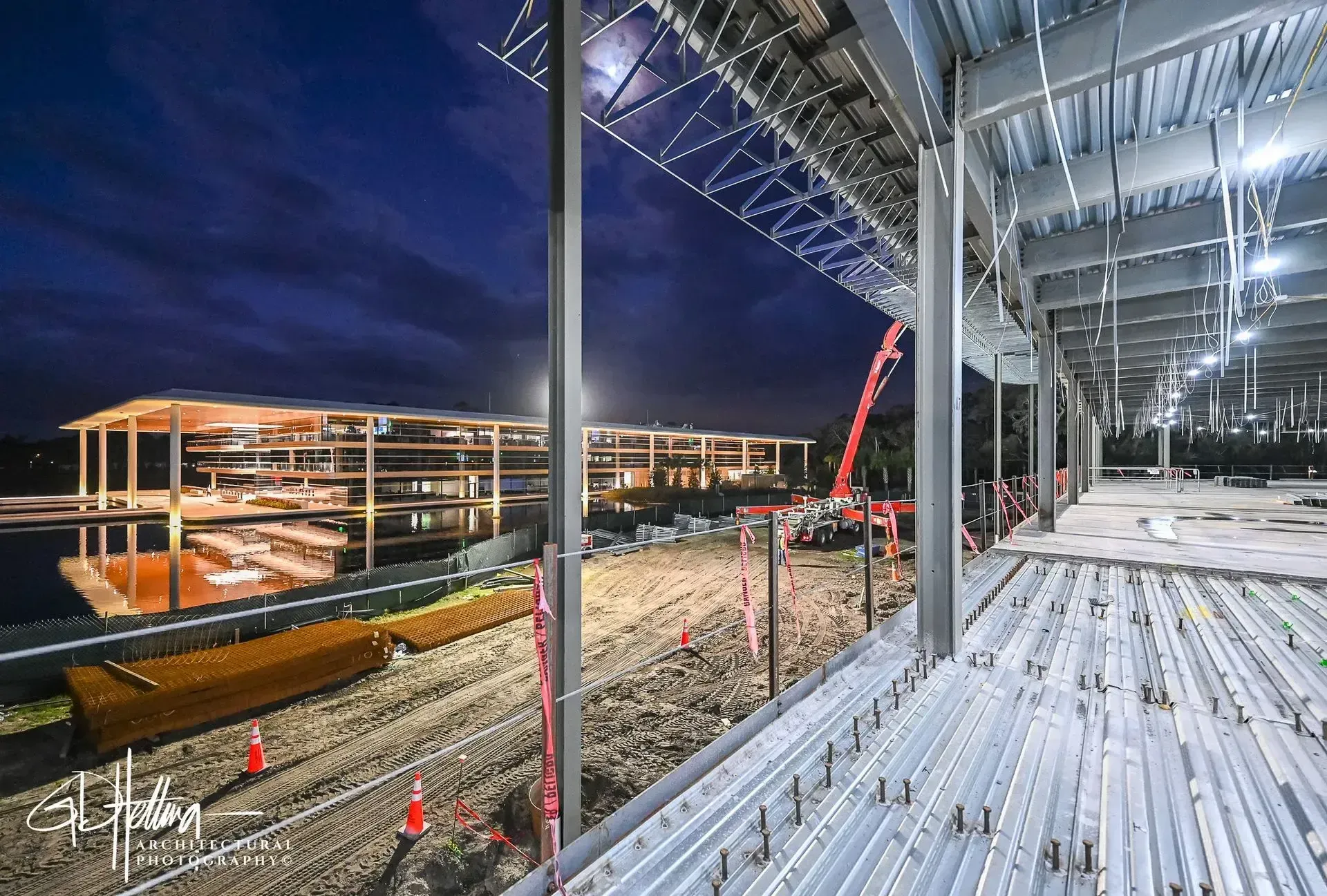 PGA Tour Studios active construction siteof Gilbane Construction in Ponte Vedra Beach FL