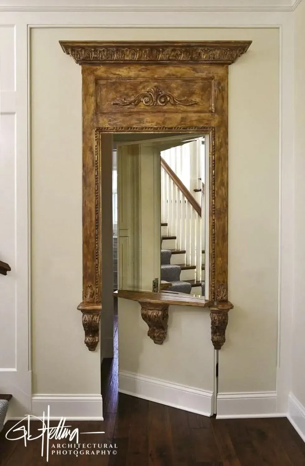 Secret interior door view featuring hidden panel design and seamless architectural integration at Lake Geneva, Wisconsin