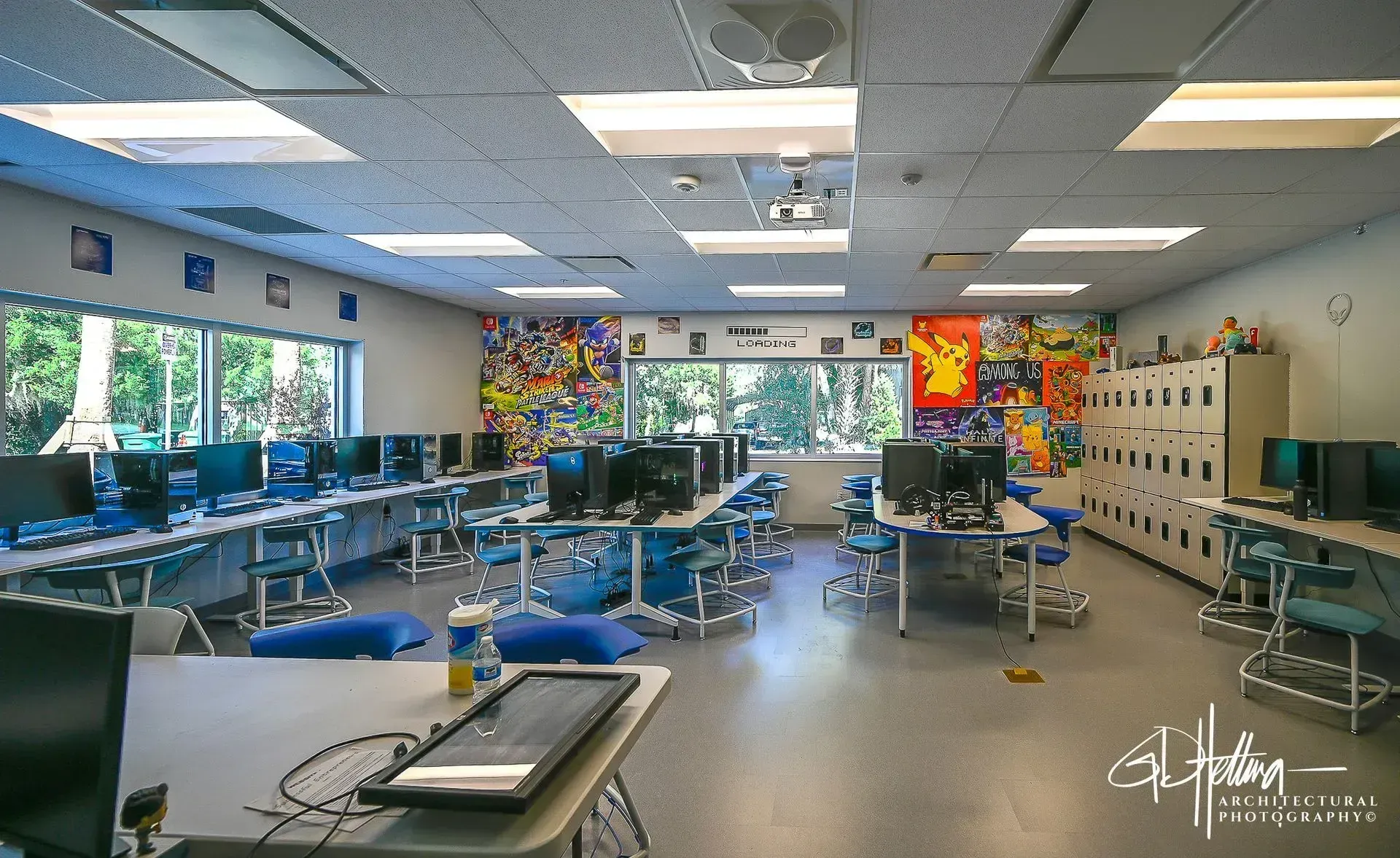 Burns SciTech High School interior classroom architectural design Oak Hill FL