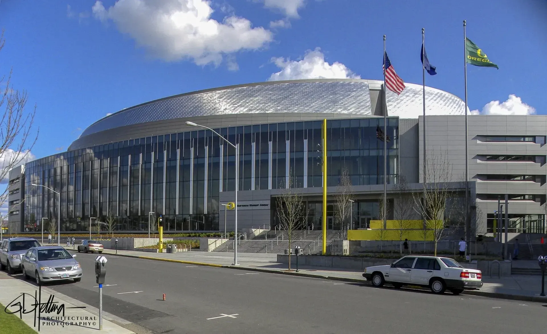 University of Oregon Mathew Knight arena exterior sports architecture Eugene OR
