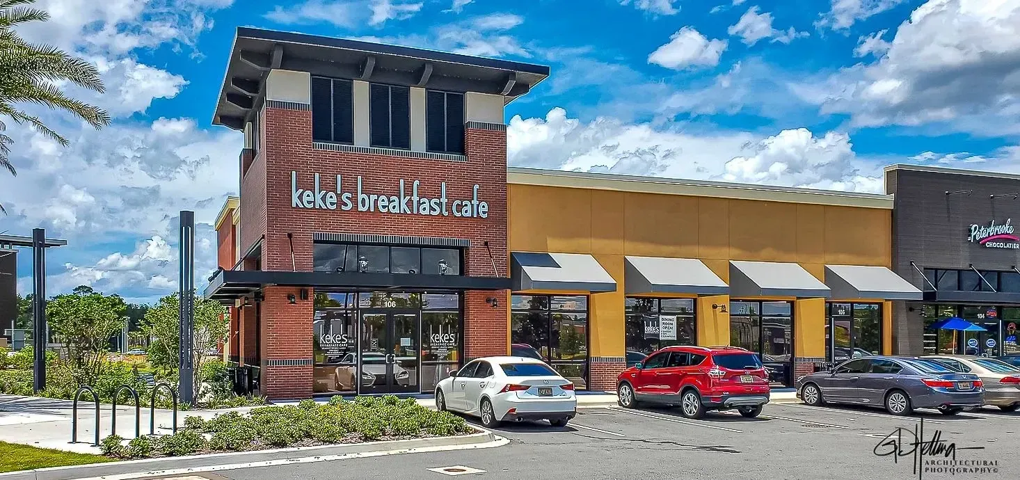 Keke's Breakfast Cafe restaurant commercial building modern architecture exterior Durbin Park FL