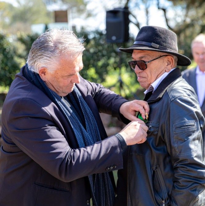 Vincent PORCU,
fait Chevalier dans l'Ordre du Mérite Agricole
