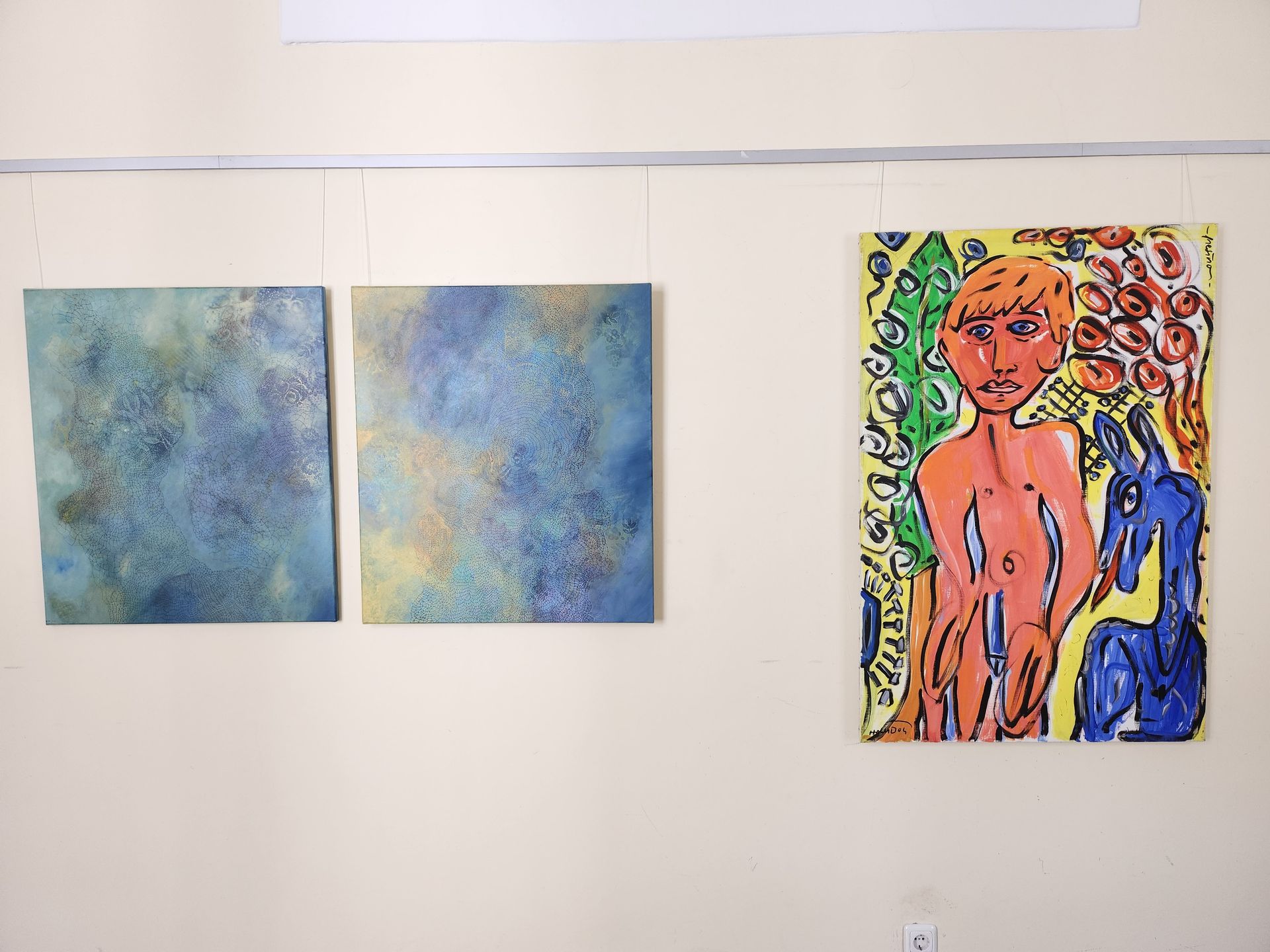 Helga Cmelka und Oscar Holub (+) in der Rathausgalerie Steyr Helga Cmelka und Oscar Holub (+) in der Rathausgalerie Steyr