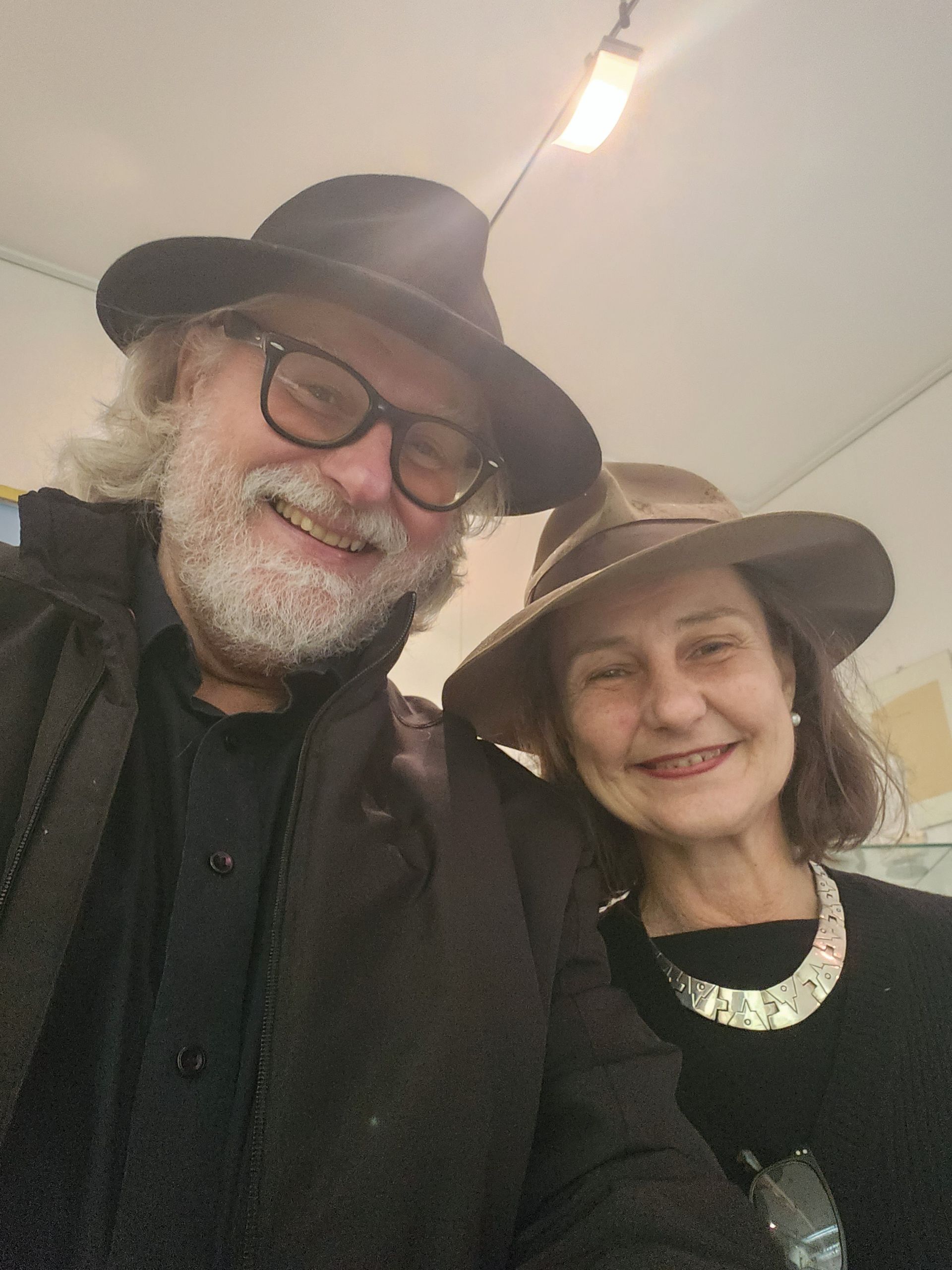 Holub und Angerbauer im Atelier Oscar Holub Alke Holub und Johannes Angerbauer