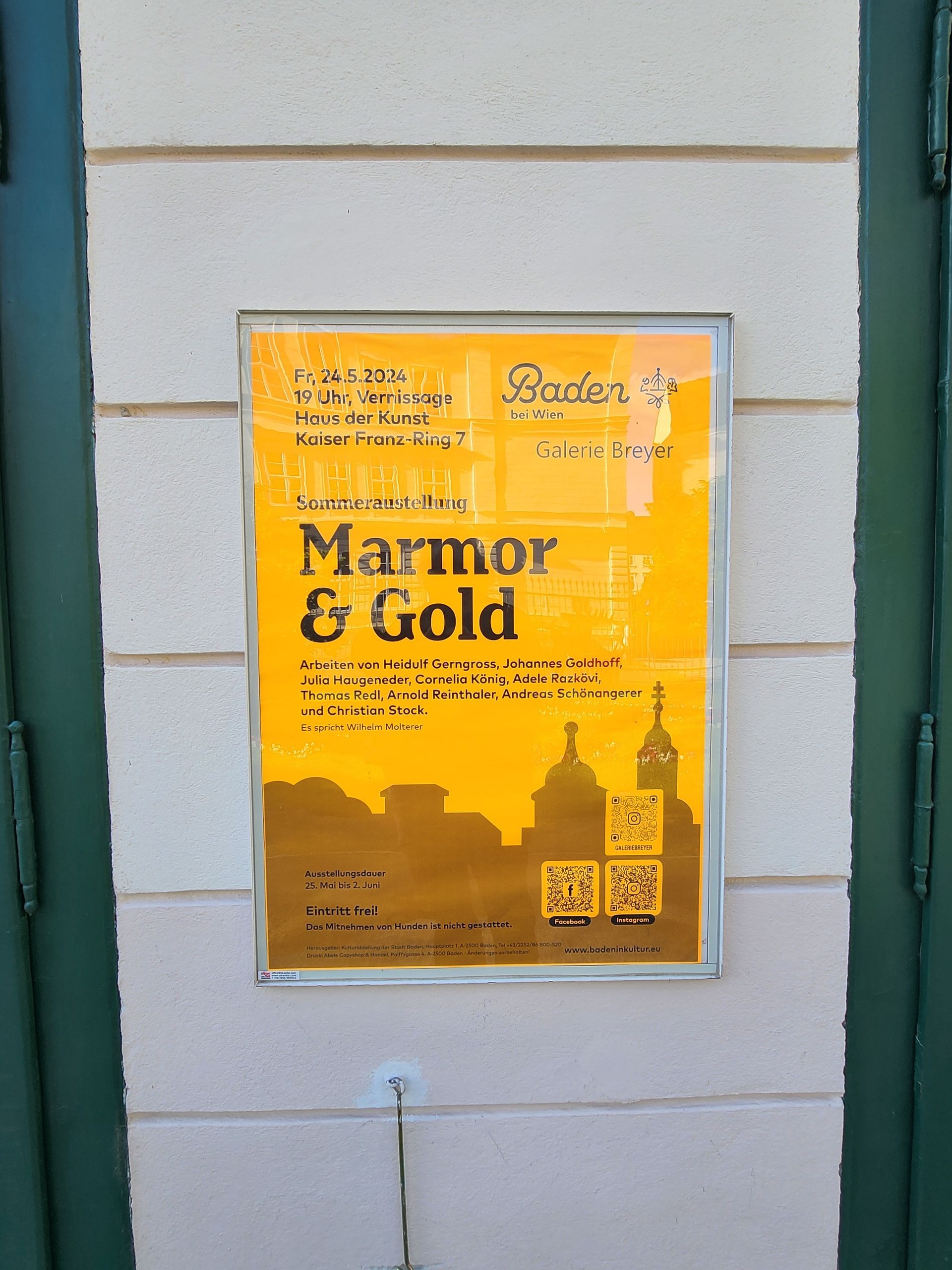 MARMOR & GOLD, Haus der Kunst, Baden, Galerie Breyer MARMOR & GOLD, Haus der Kunst, Baden, Galerie Breyer