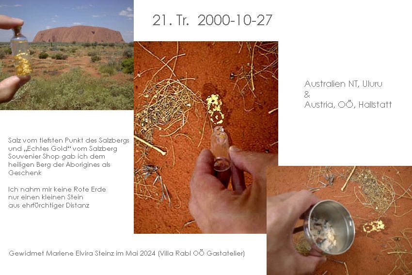 Hallstatt Gold und Salz zum Uluru In Australien 27. Okt. 2000 Hallstatt Gold und Salz zum Uluru In Australien 27. Okt. 2000