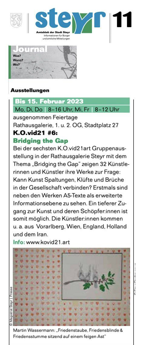 Bridging the Gap - Amtsblatt Steyr Amtsblatt Stadt Steyr - November 2022