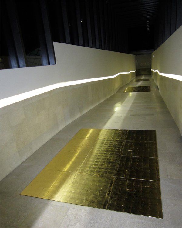 GOLD Belvedere 13.3.2012 - Bodengold Bodengold Rauminstallation bei GOLD im Unteren Belvedere Wien