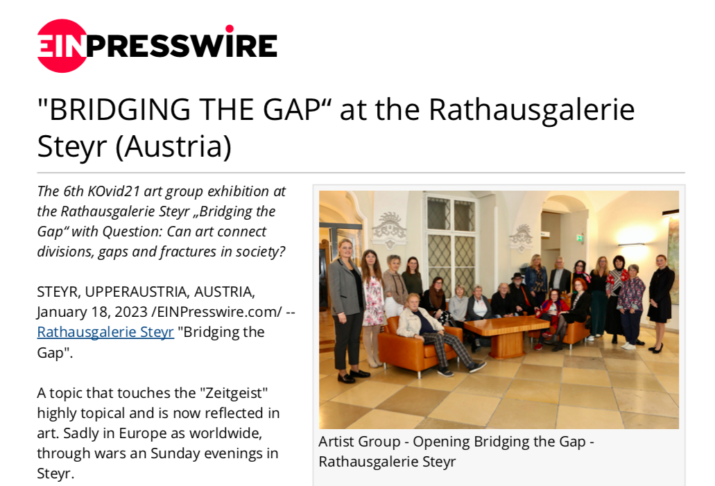EINPRESSWIRE Bridging The Gap - Rathausgalerie Steyr