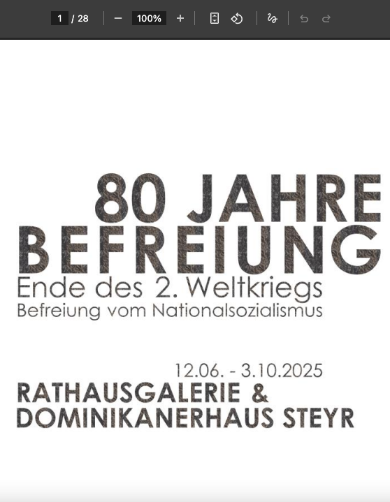 80 Jahre Befreiung - Online Katalog PDF 80 Jahre Befreiung - Online Katalog PDF