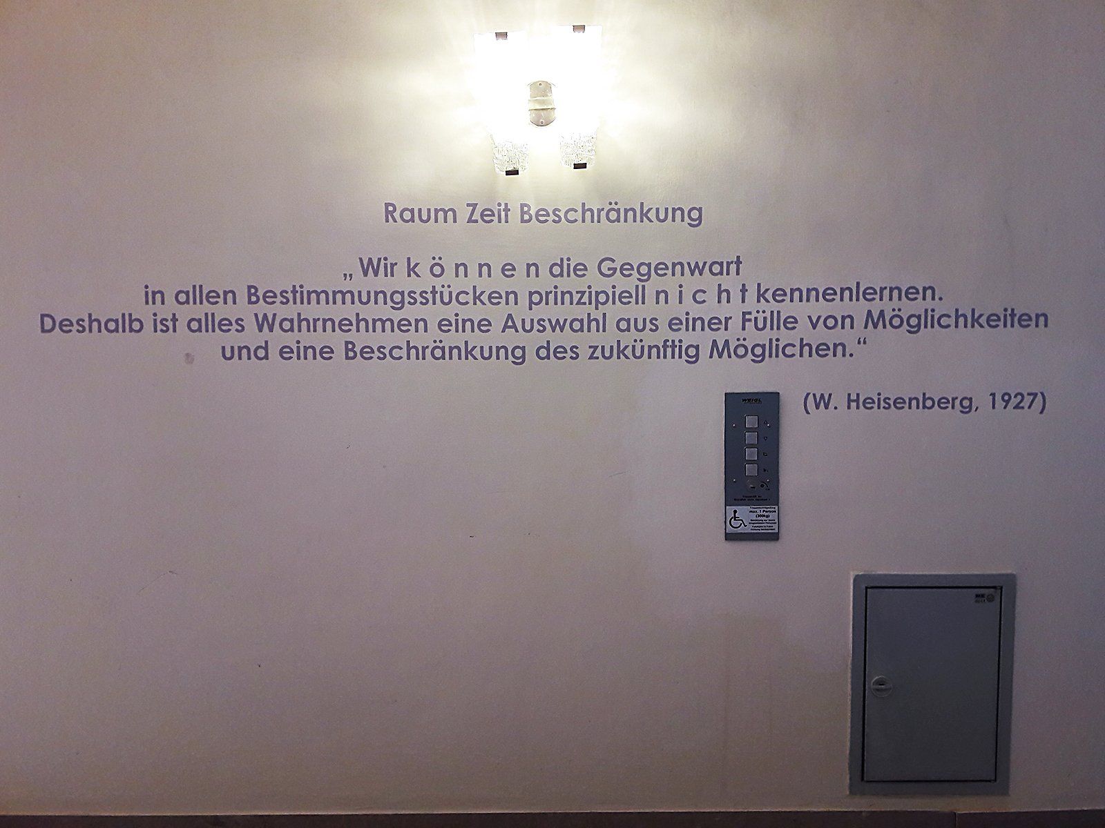 W. Heisenberg / Zitat gewählt von Johannes Goldhoff W. Heisenberg / Zitat gewählt von Johannes Goldhoff