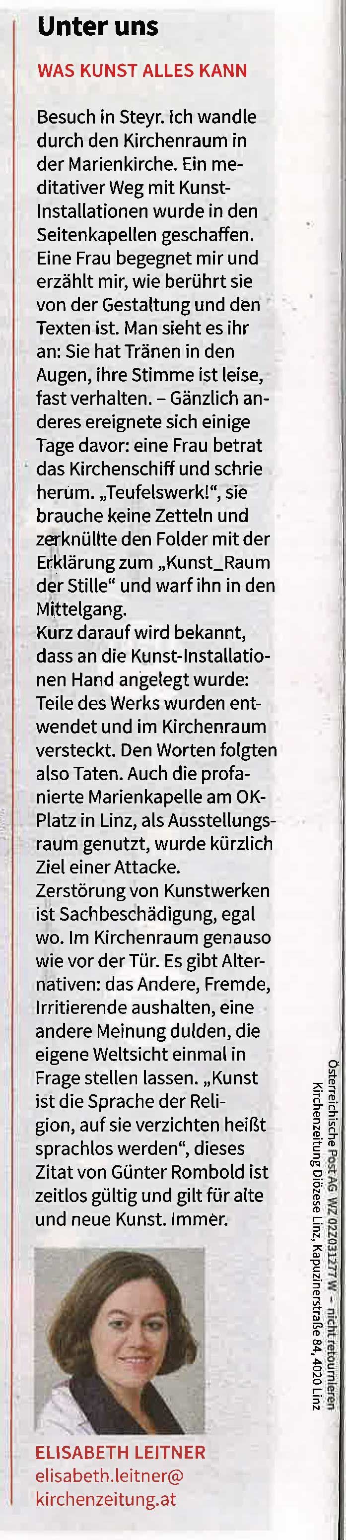 OÖ Kirchenzeitung OÖ Kirchenzeitung