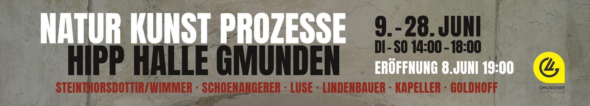 NATUR KUNST PROZESSE - HIPP HALLE Gmunden NATUR KUNST PROZESSE - HIPP HALLE Gmunden