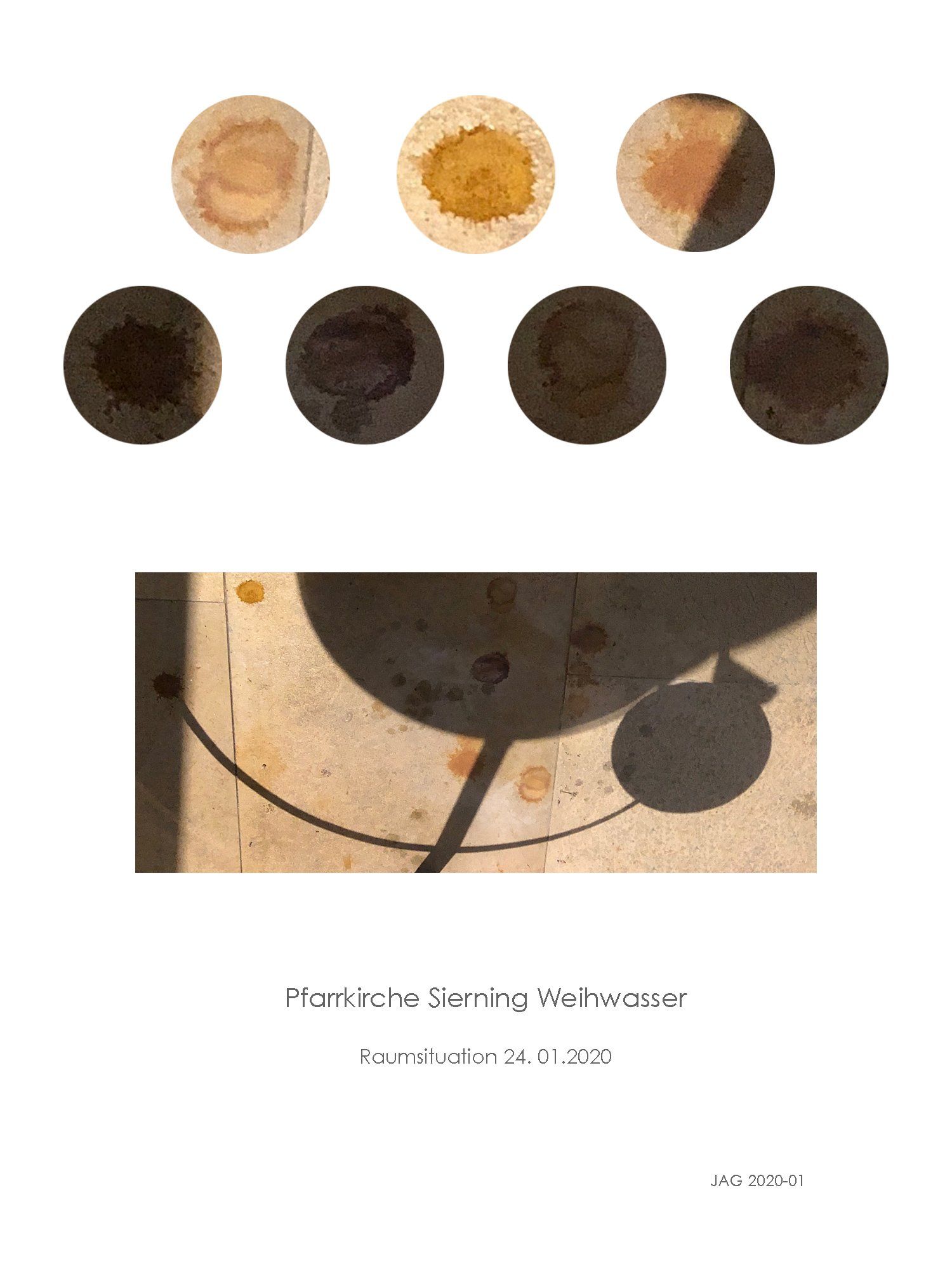 Pfarrkirche Sierning Spurensicherung Pfarrkirche Sierning Spurensicherung der Weihwasser Tropfen