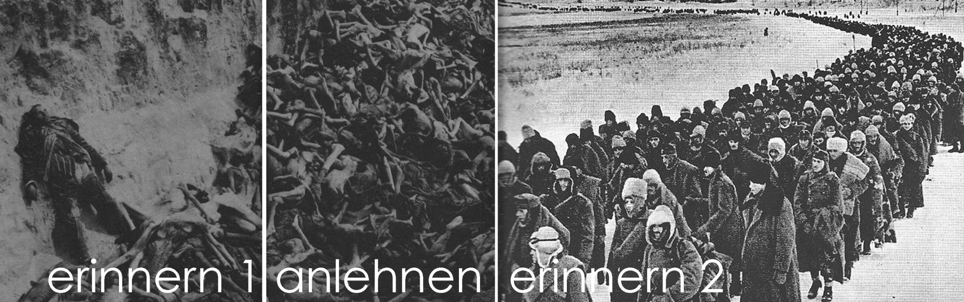 erinnern / anlehnen - 1943 - 1945 - 2022 - Warnung