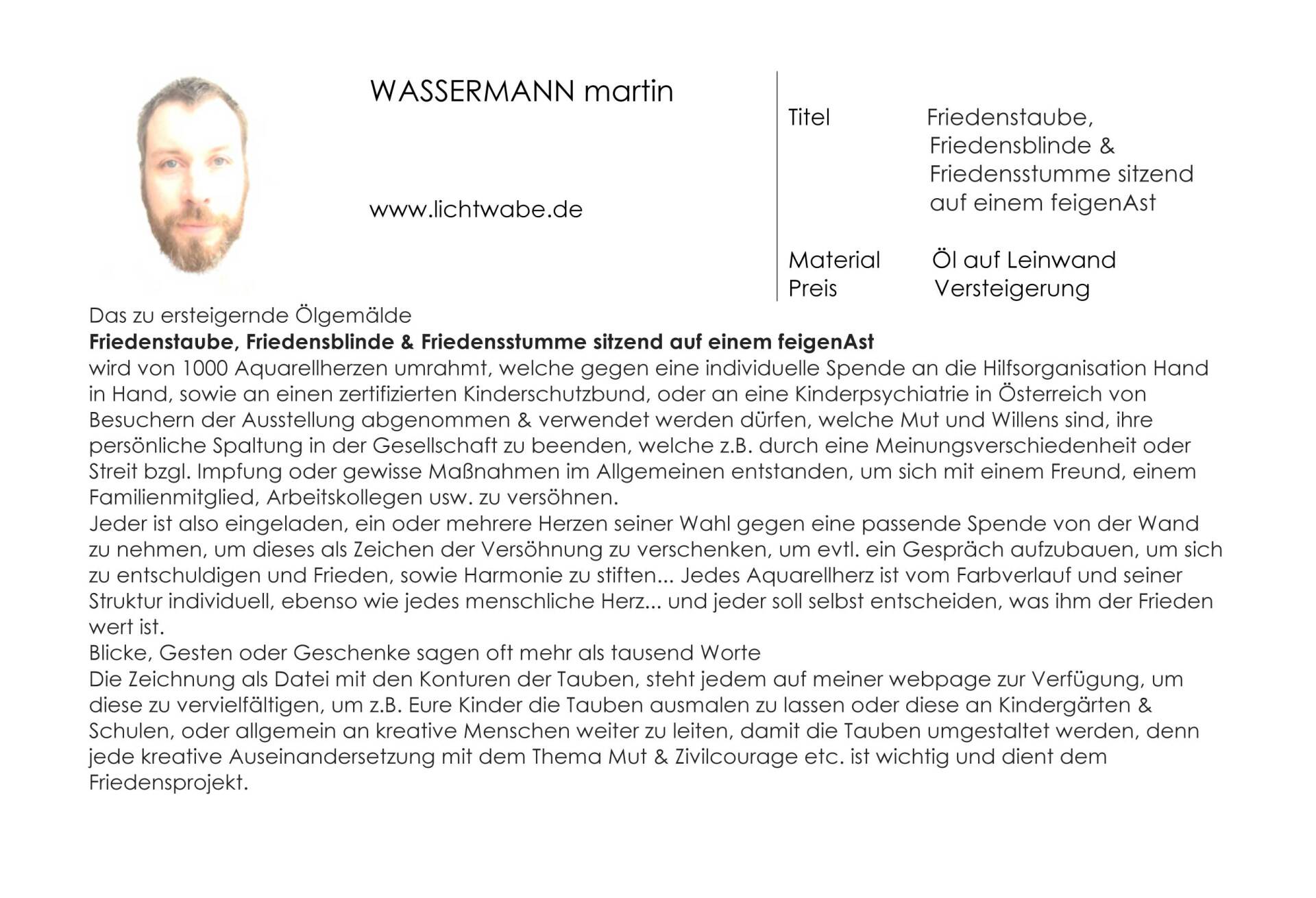 Martin Wassermann - Legende zum Werk Martin Wassermann - Konzept Bridging the Gap