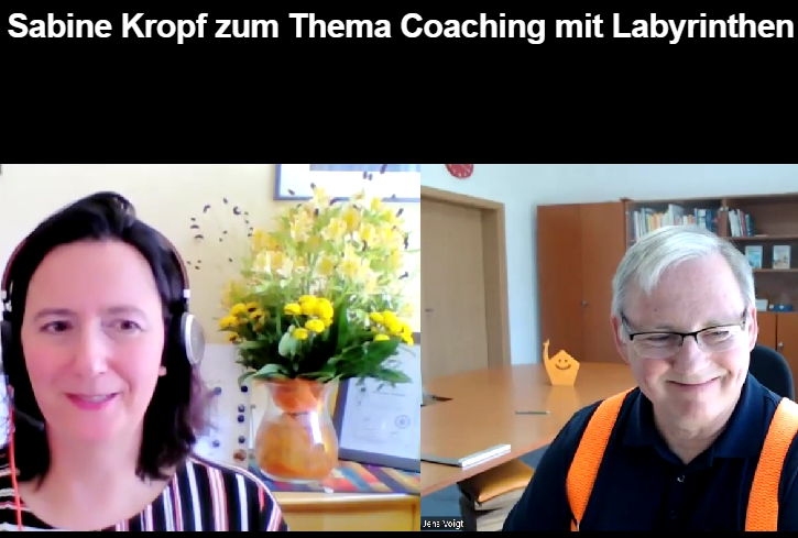 Bild aus dem Coaching mit einem Labyrinth