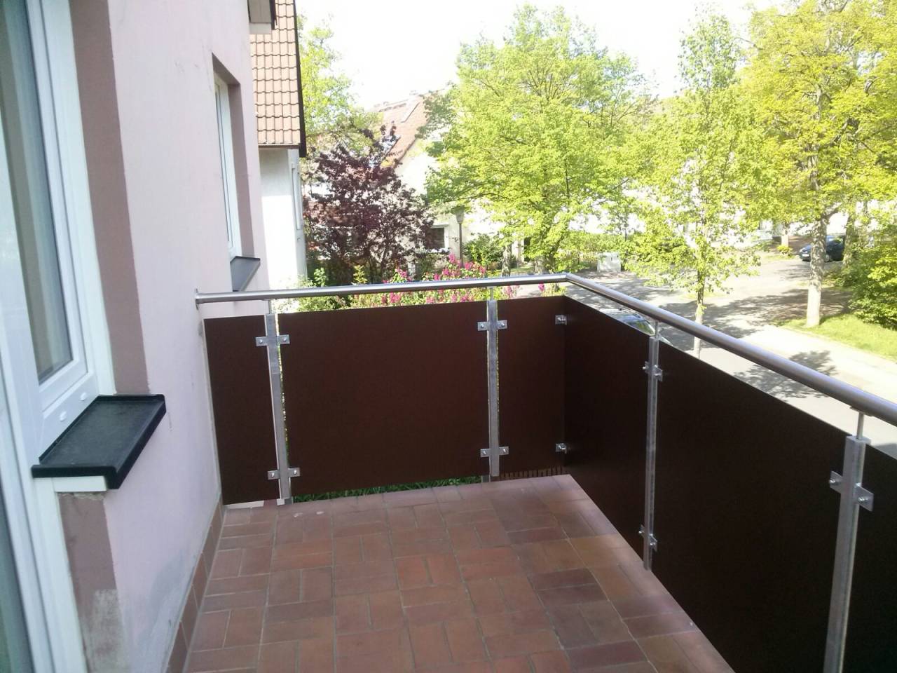 Balkongeländer mit HPL Verbundplatten