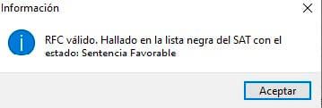 ASPEL SAE 7.0 - RFC SENTENCIA FAVORABLE ASPEL SAE 7.0 - RFC SENTENCIA FAVORABLE