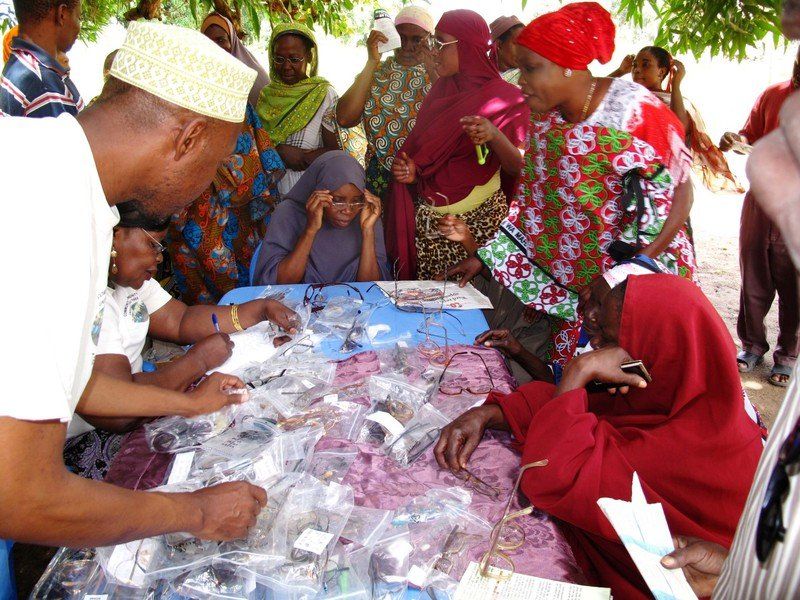 Aussuchen der Brillen