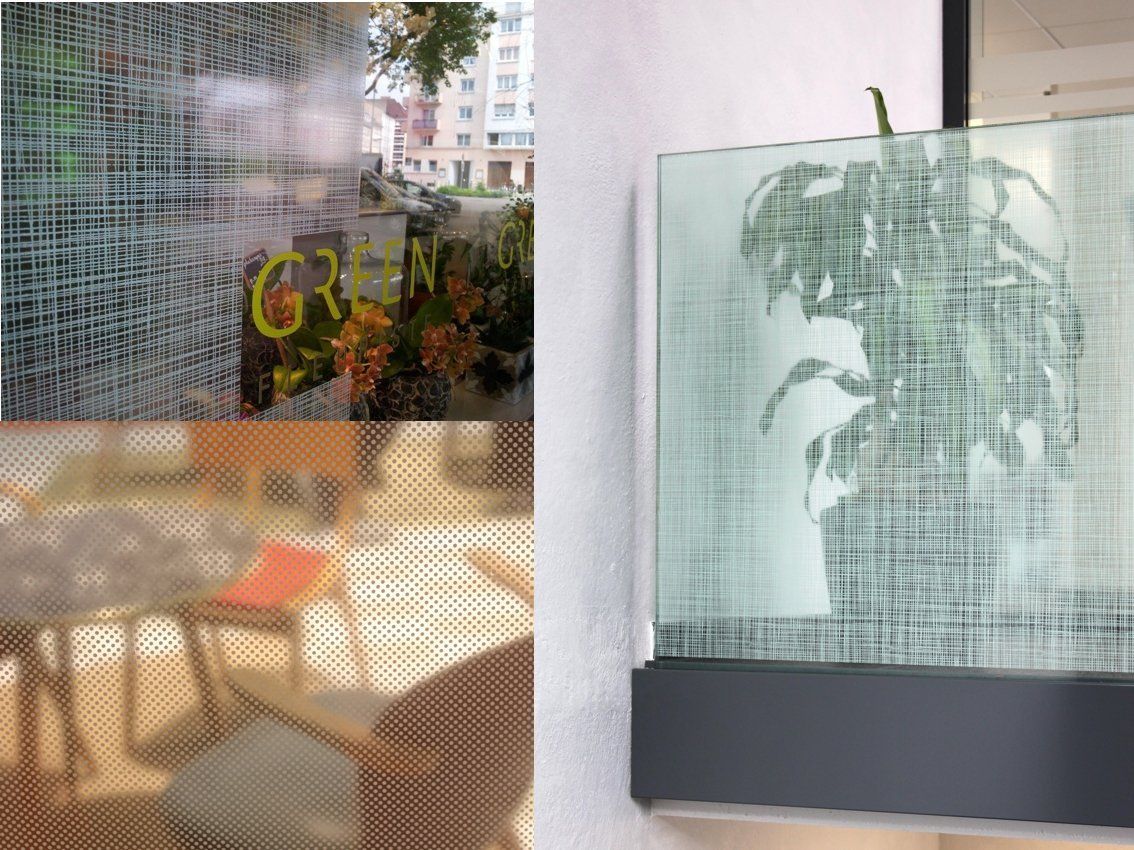 Designfolien als Sichtschutz. Aslan 350 , 351, 352