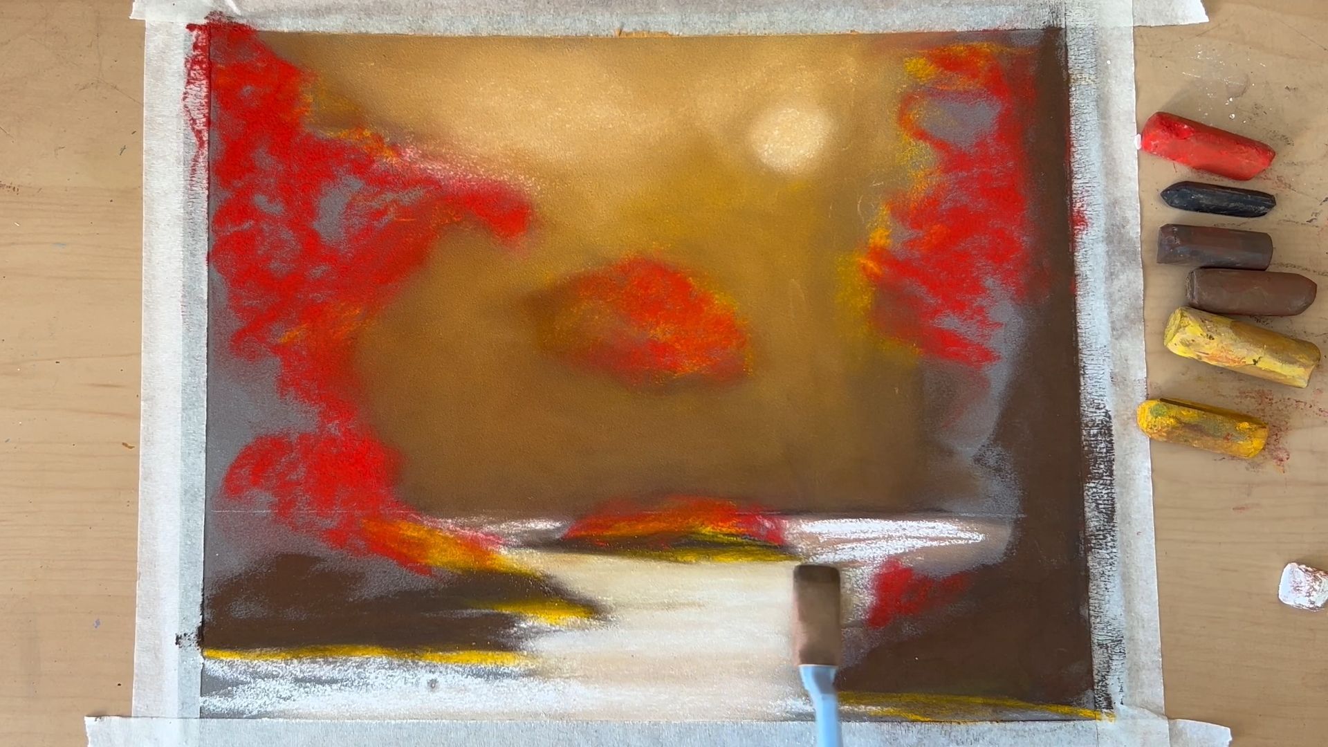 Réaliser un paysage au pastel sec Réaliser un paysage au pastel sec