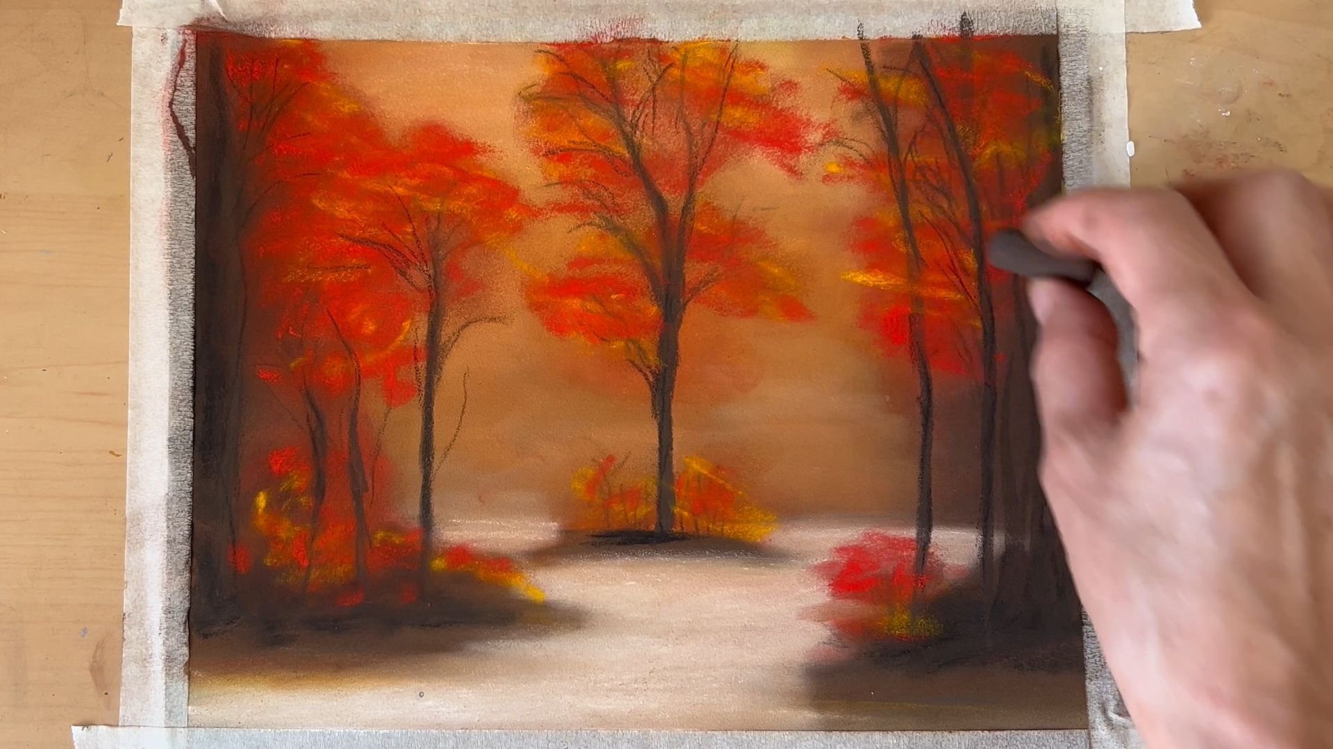 Réaliser un paysage au pastel sec  Réaliser un paysage au pastel sec