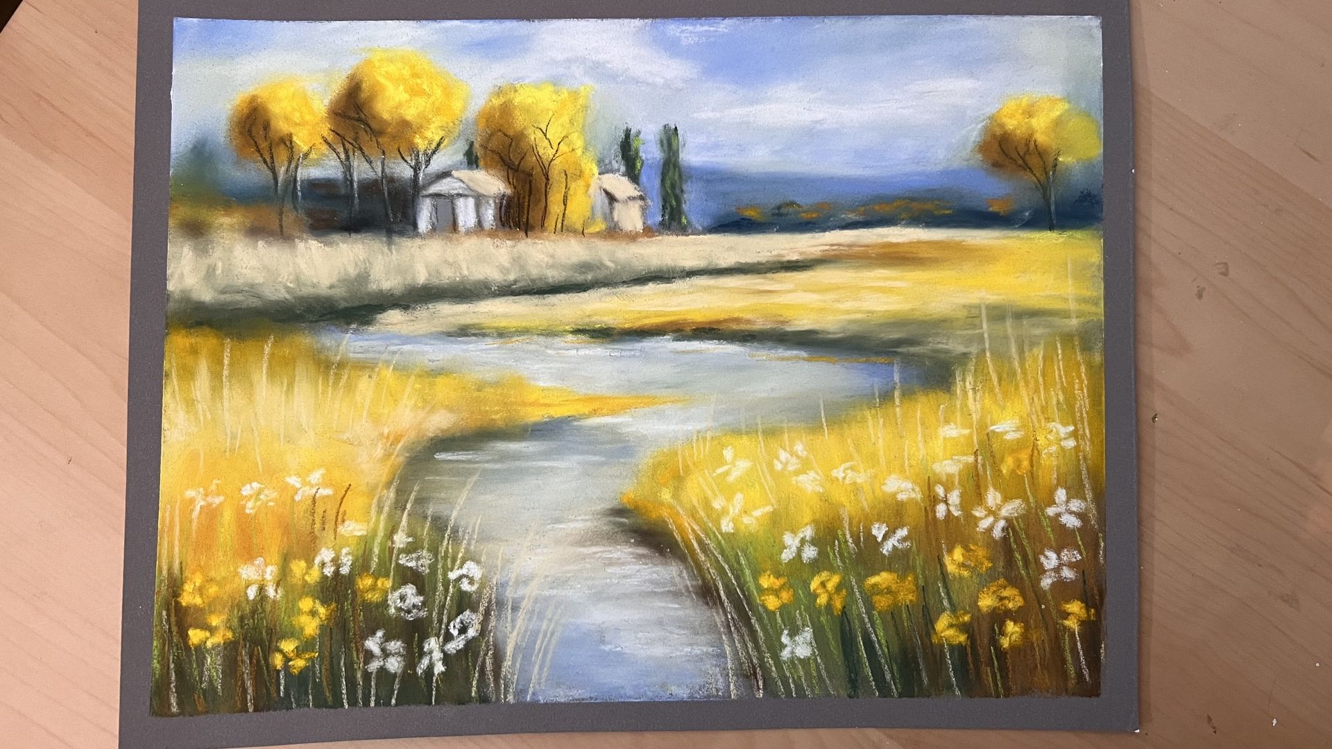 Réaliser un paysage au pastel sec Réaliser un paysage au pastel sec