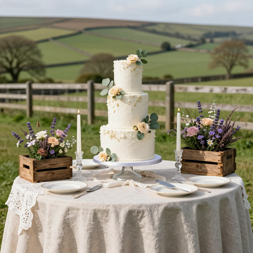 Wedding Cake Table Styling and Decoration Ideas Derbyshire