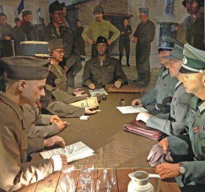 Scène mannequin Cordemais Pocket of St-Nazaire Festung St-Nazaire musée Le Grand Blockhaus Batz-sur-Mer