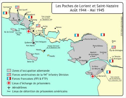 Pockets Lorient St-Nazaire 83rd Infantry Division 94th Infantry Division 66th Infantry Division Festungen musée le grand blockhaus batz-sur-Mer