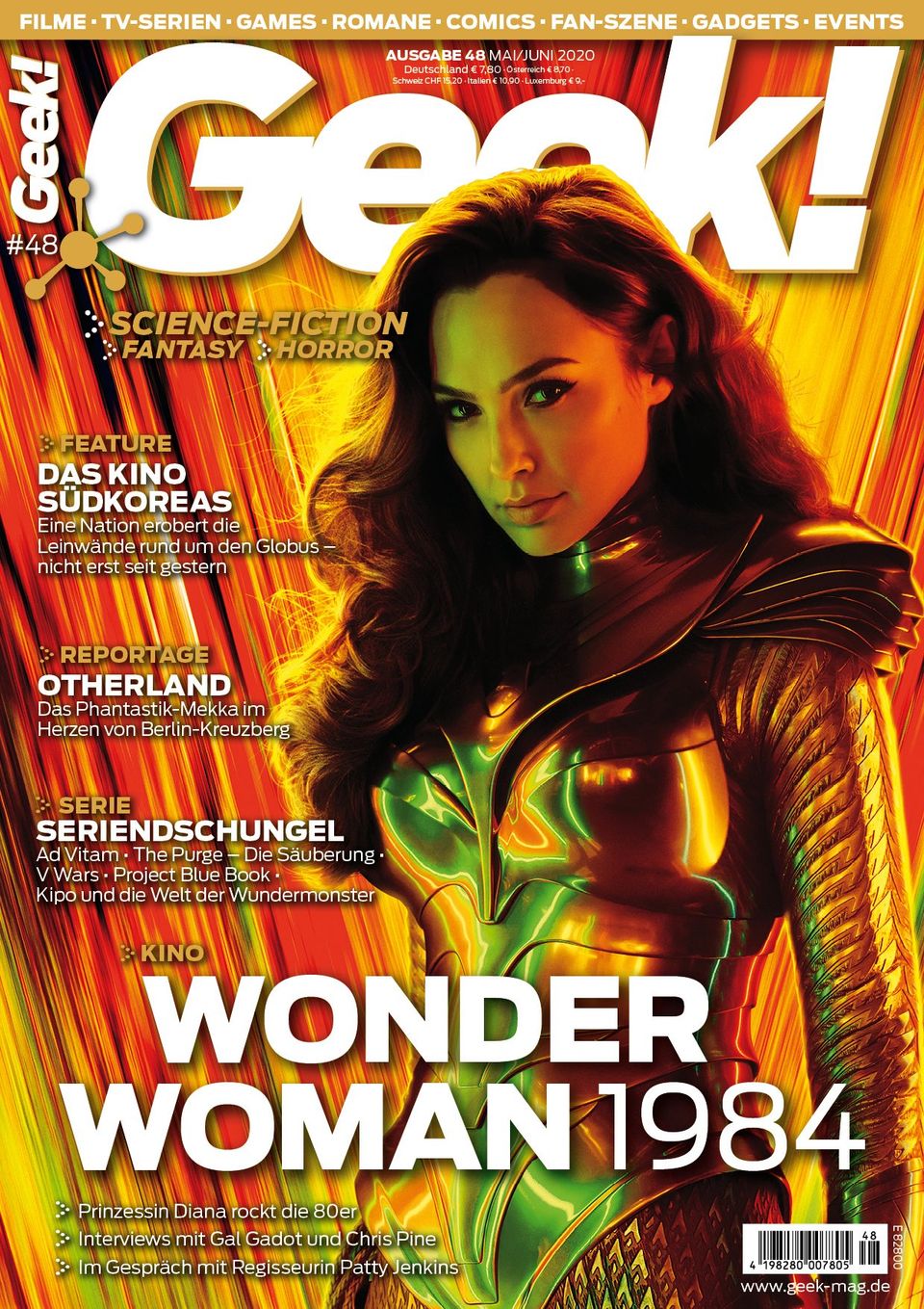 Geek 48 Wonder Woman 1984 Gal Gadot Chris Pine Patty Jenkins Henning Mützlitz