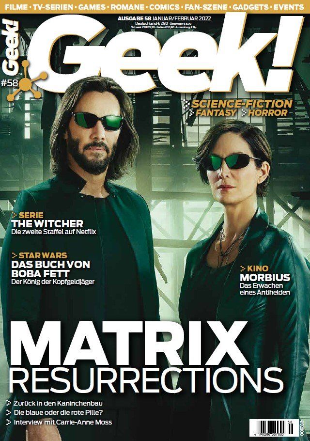 Geek 58 Matrix Resurrections Boba Fett The Expanse The Witcher