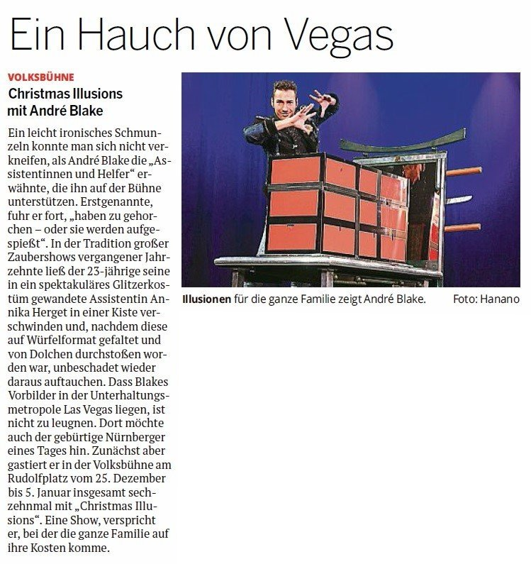 André Blake in der Kölnischen Rundschau am 4.12. André Blake in der Kölnischen Rundschau am 4.12.2019