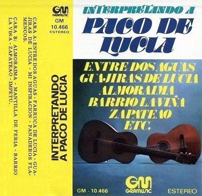 Cassette album - Interpretando a Paco de Lucia (Guitarrista Flamenco Julio Vallejo)