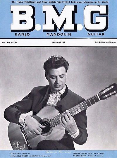 Flamenco Guitarist Mario Escudero on cover of BMG Magazine