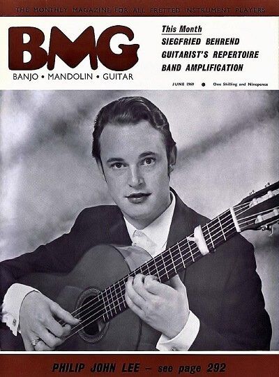 Flamenco Guitarist Philip John Lee on cover of BMG Magazine