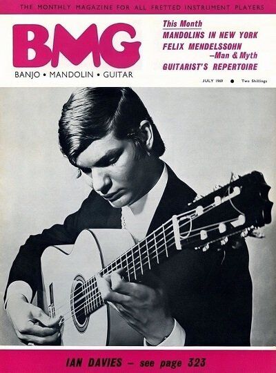 Flamenco Guitarist Ian Davies on cover of BMG Magazine