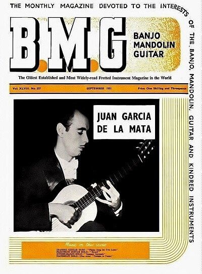 Juan Garcia de la Mata on cover of BMG Magazine
