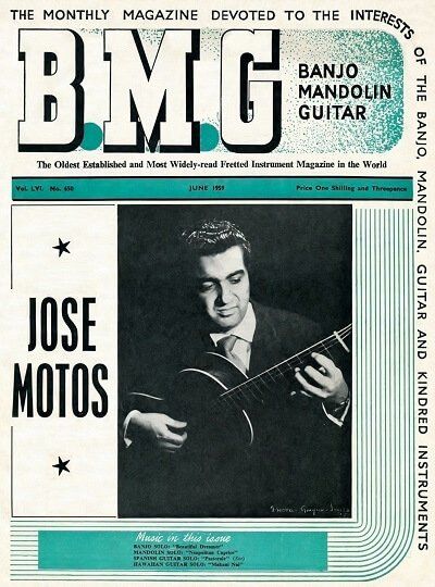 Flamenco Guitarist Jose Motos on cover of BMG Magazine