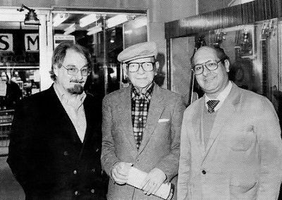 George Clinton, editor of Guitar (Guitar International) magazine, with Sabicas and Manuel Rodriguez