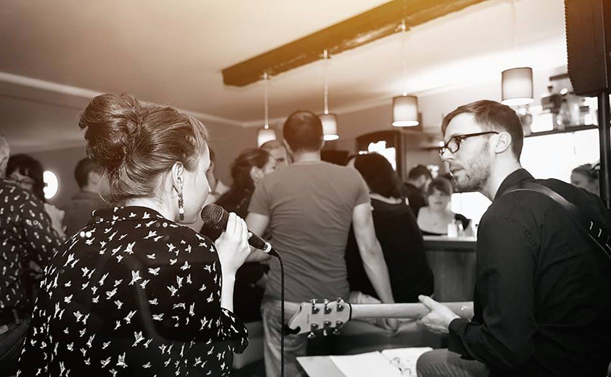 Das Paar Christian und Isabelle Schieblich spielten an diesem Abend in ihrer Heimatstadt Reichenbach.