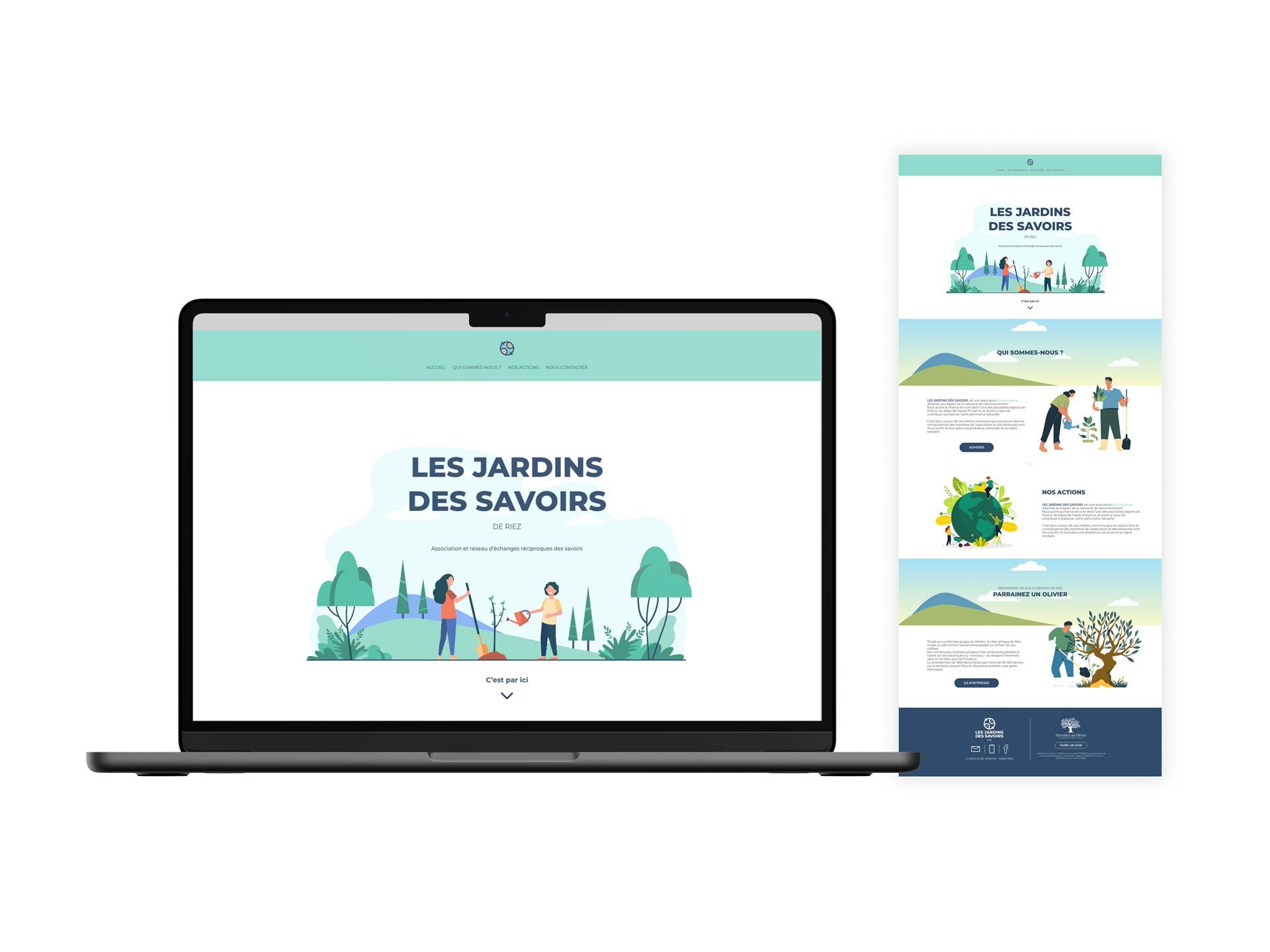 Landing page Les jardins du savoir de RIEZ Landing page Les jardins du savoir de RIEZ