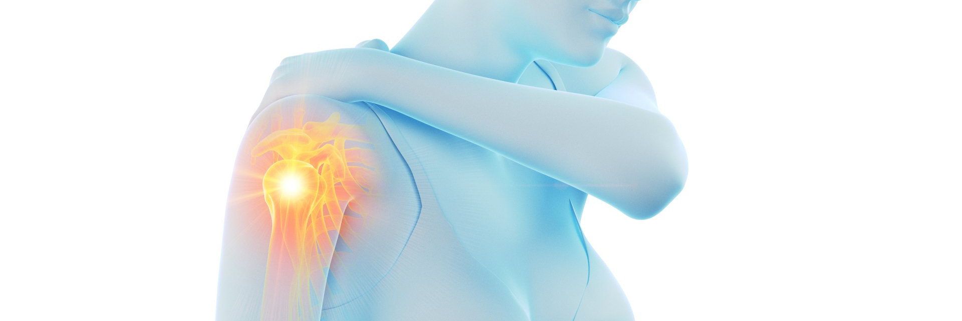 woman with shoulder ache