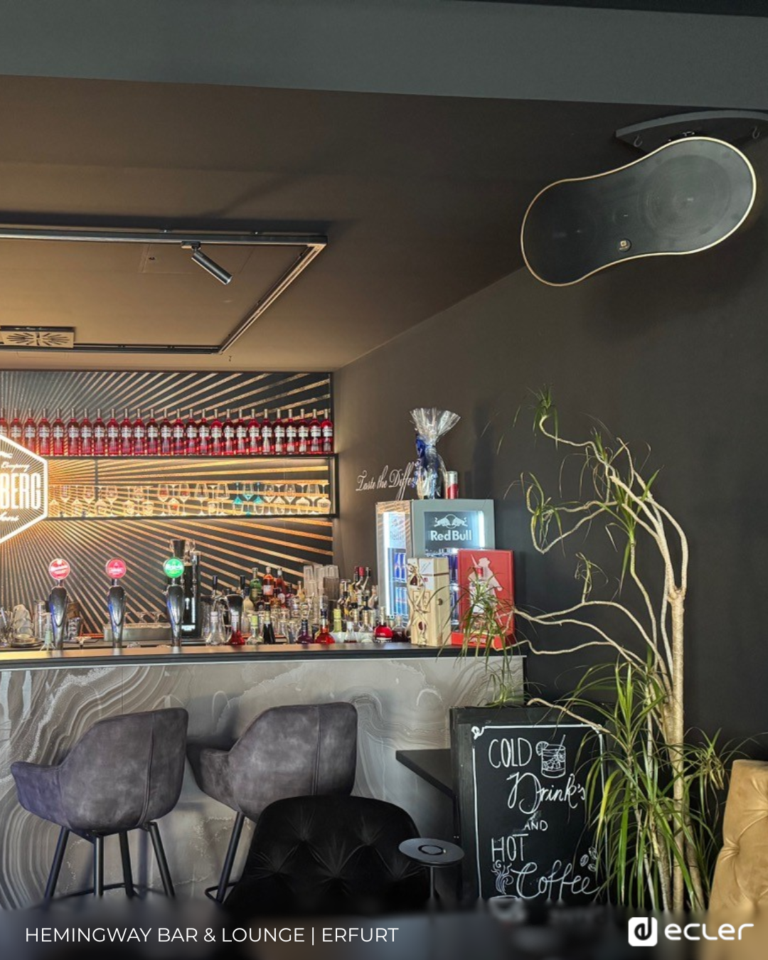 Die neue Audiotechnik im Hemingway Erfurt: Hochwertige ECLER-Lautsprecher der NIMBO-Serie