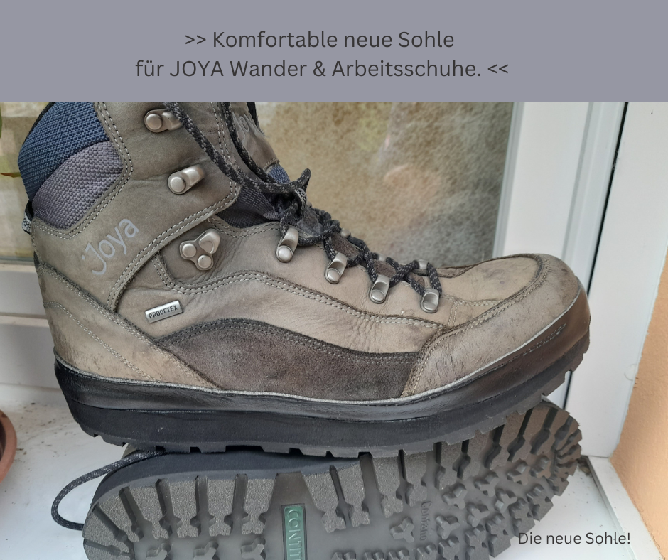 neue Sohle für YOJA Stiefel