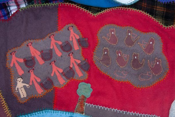 Story Quilt, St Ives Generations together Story Quilt, St Ives Generations together