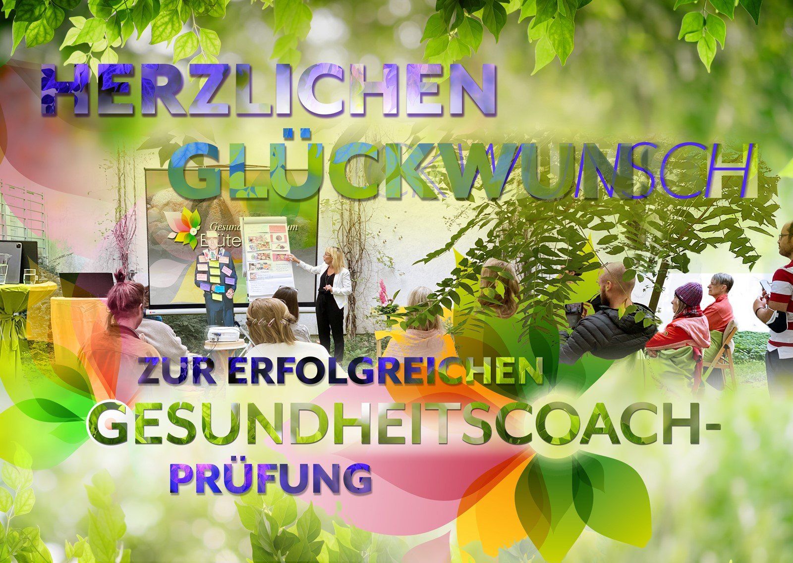 Herzlichen Glückwunsch zu den bestandenen Prüfungen zum Gesundheitscoach!